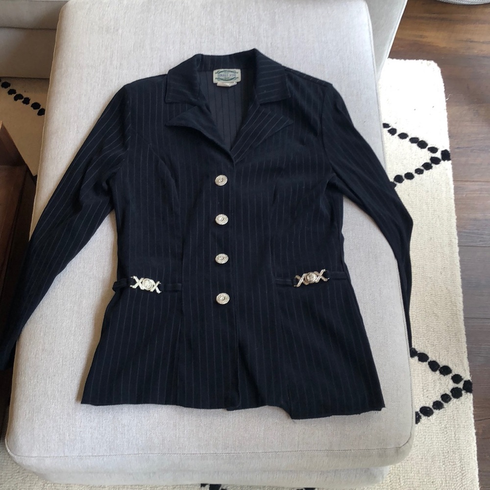✨💙Vintage Navy Pinstripe Stretchy Blazer💙✨